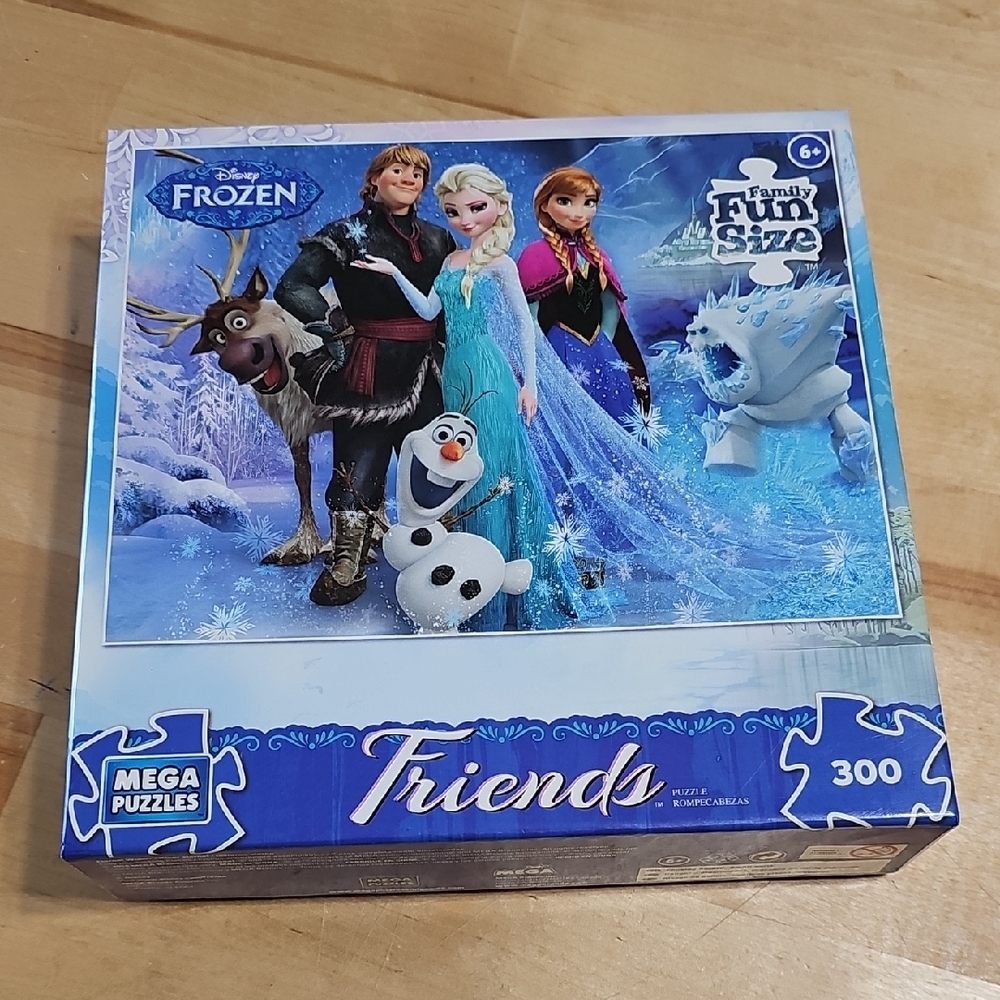 3 for $10🧩 Disney Frozen Friends Puzzle 300 Pc - Elsa Anna Kristoff Olaf